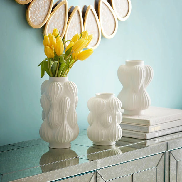 Hvit Balloon Vase Small - Stilshoppen