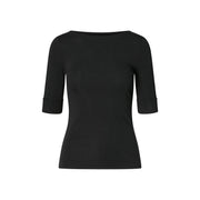 Sort Boatneck Top - Stilshoppen