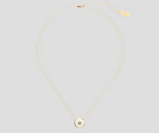 Sort/cream The Medallion Pendant - Stilshoppen