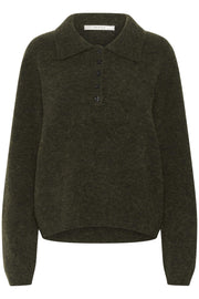 Olive GZalpha Polo Pullover - Stilshoppen