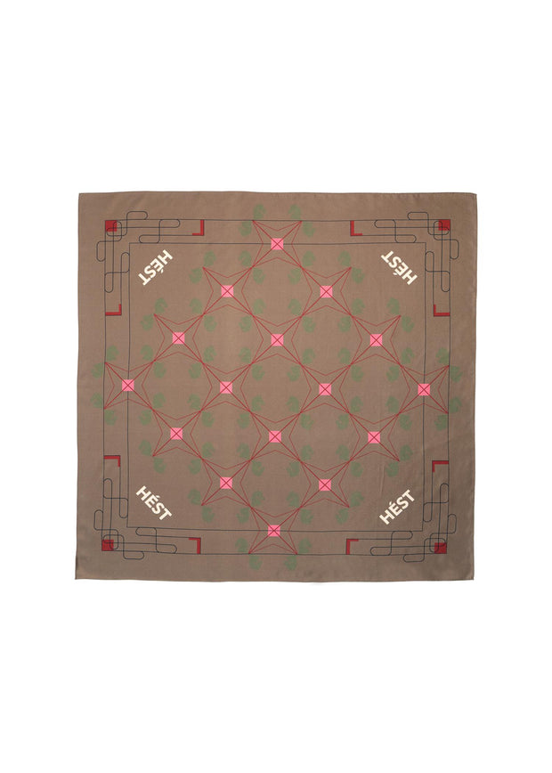 Multi Eliza Silk Scarf Large