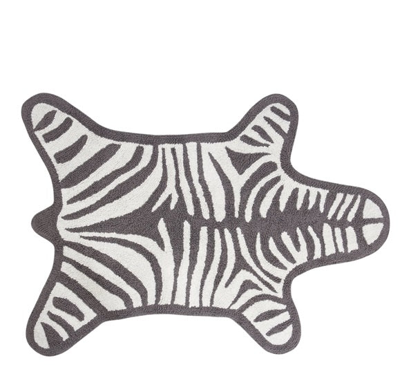 Grå Zebra Bathmat reversible - Stilshoppen