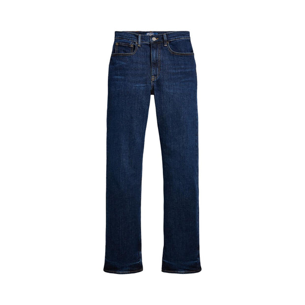 Blå High Rise Straight Jeans - Stilshoppen