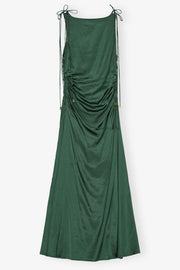 Solid Stretch Long Dress