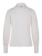 Creme Feminine Silk Blouse - Stilshoppen