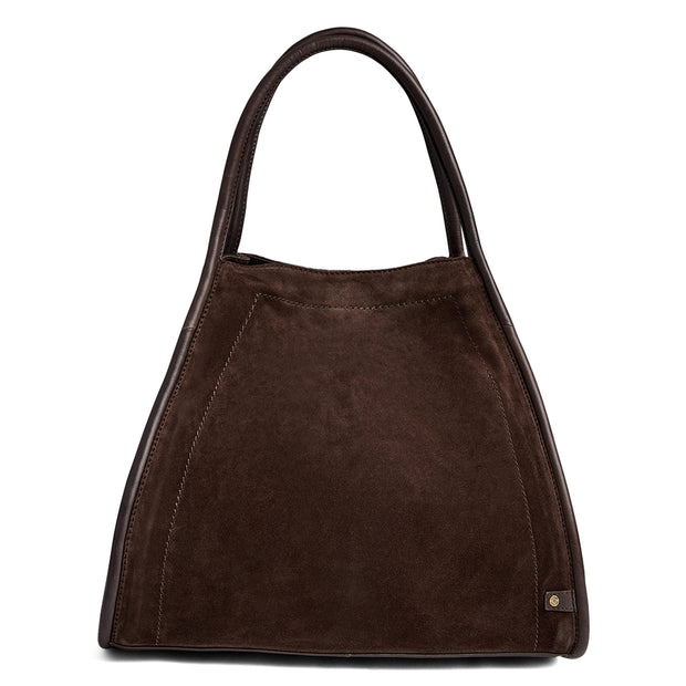 Brun shopper suede