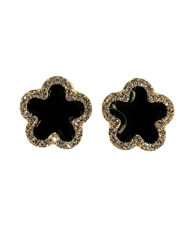 Sorte/cry Clover earrings - Stilshoppen