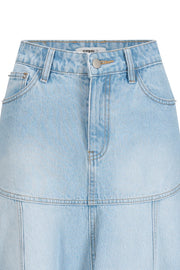 Lyseblått Malibu Denim Skirt