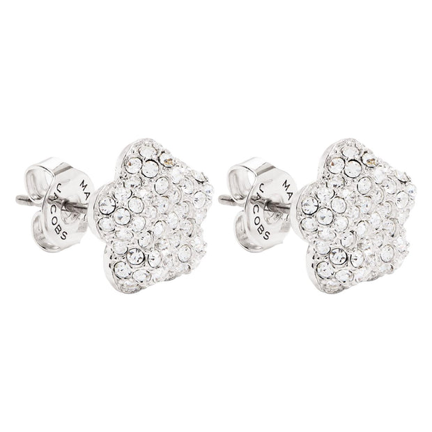 Sølv/Crystal Daisy Pave Earrings