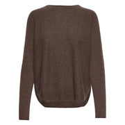 Cacao Curved Sweater - Stilshoppen