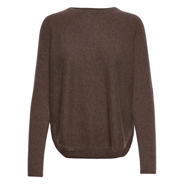 Cacao Curved Sweater - Stilshoppen