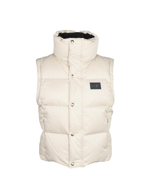 Beige Edda Down Jacket/Vest - Stilshoppen