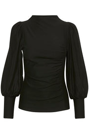 Sort RifaGZ puff blouse - Stilshoppen