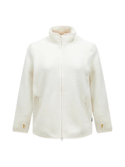 Offwhite W Pile Zip Jacket