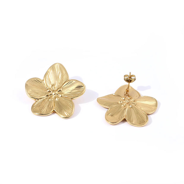 Maebry Statement flower State Earrings