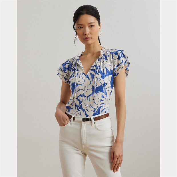 Palm print top - Stilshoppen