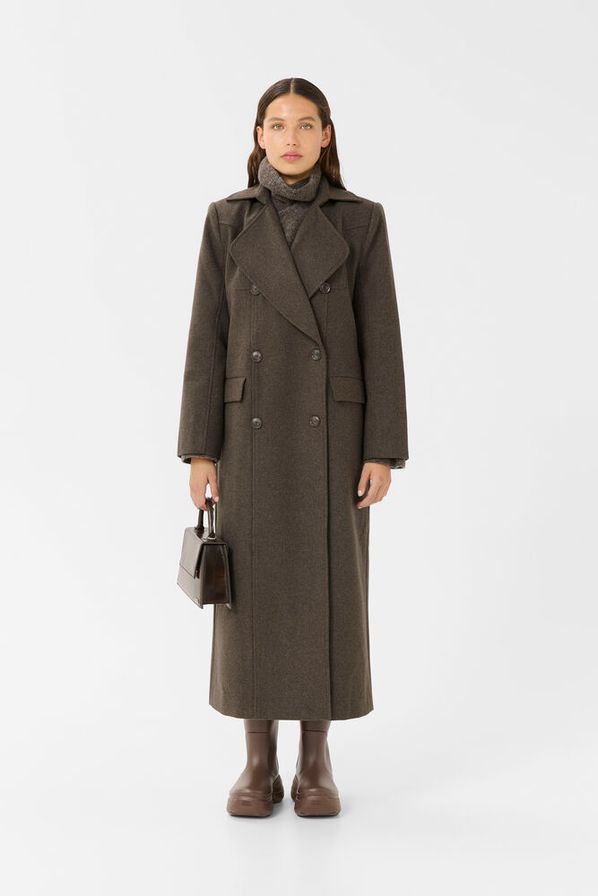Brun GZzinka long coat - Stilshoppen
