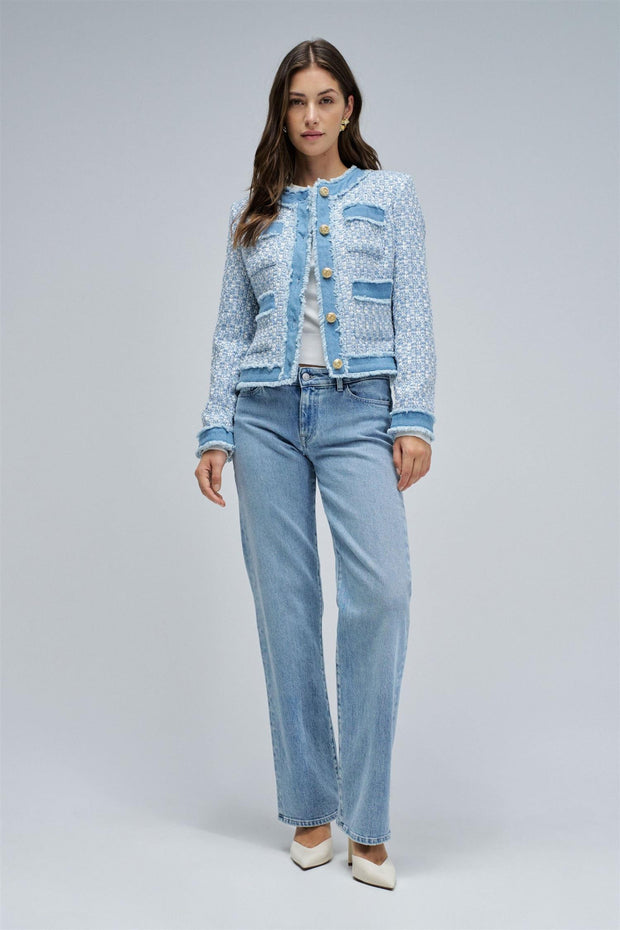 Jeansblå Jacket - Stilshoppen
