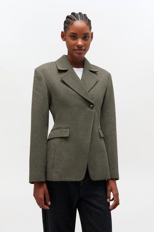 Oliven Mouline Suiting Blazer - Stilshoppen
