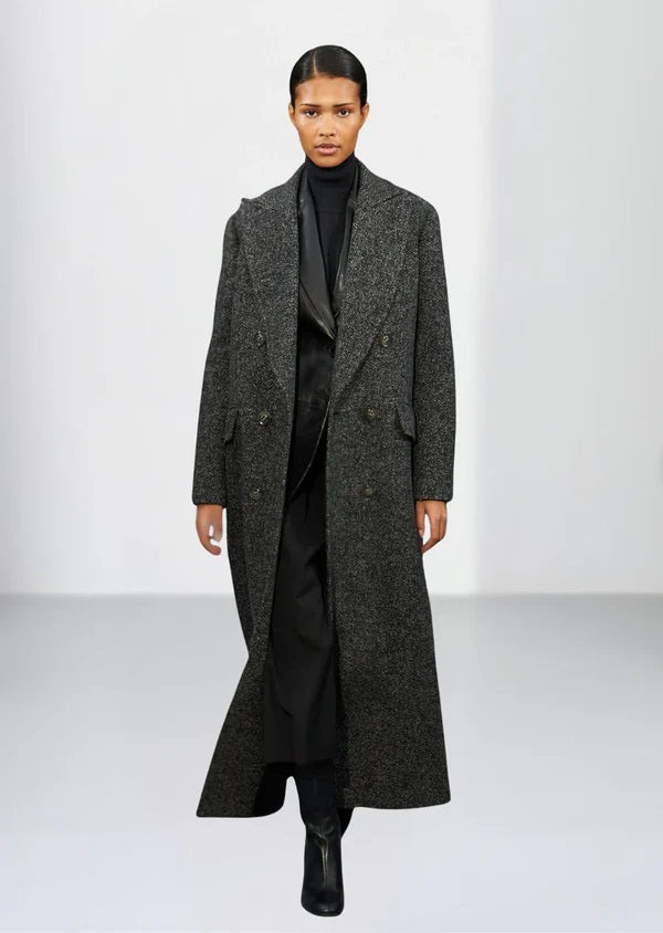 Grå Long Sedum Coat - Stilshoppen