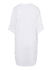 White Big Linen Shirt