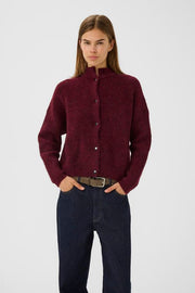 Burgunder AlphaGZ Short Cardigan - Stilshoppen