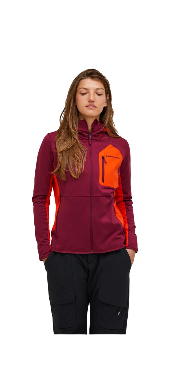 W Utility Light Zip Hood - Stilshoppen