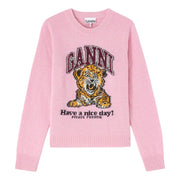 Lys Rosa Graphic Wool Sweater - Stilshoppen