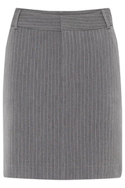 Grå pinstripe JoelleGZ mel pinstripe MW skirt - Stilshoppen