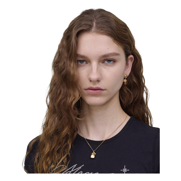 Gull Delicate Daisy Necklace - Stilshoppen