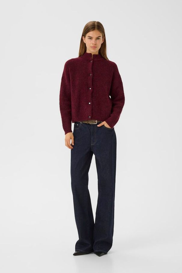 Burgunder AlphaGZ Short Cardigan - Stilshoppen