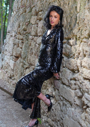 Black Scarlett Sequin Dress - Stilshoppen