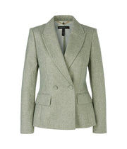 Grønn Herringbone Blazer - Stilshoppen