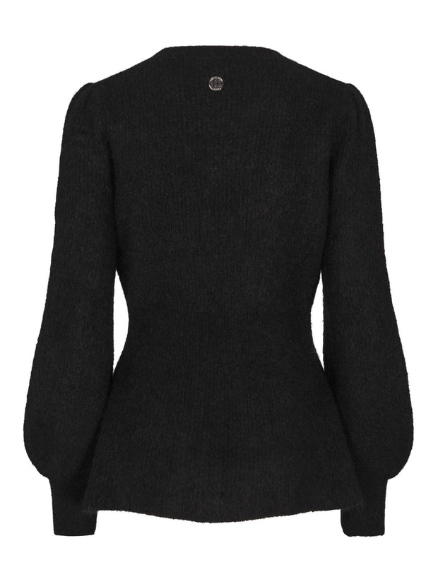 Sort Feminine Luxury Pullover - Stilshoppen