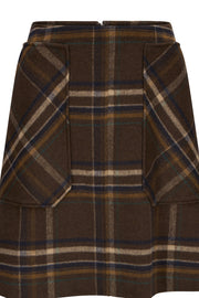 Brun Adam Check Skirt
