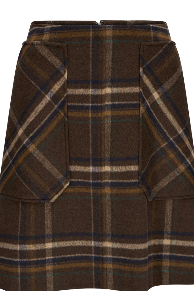 Brun Adam Check Skirt