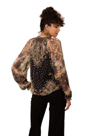 Sort Sabrina Blouse Beaded silk