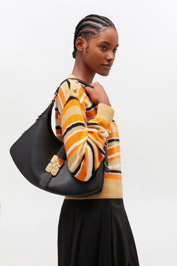 Sort Kat Small Gold bag - Stilshoppen