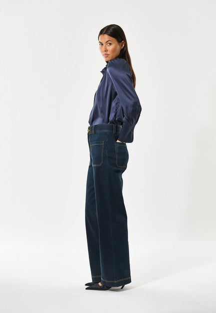 Mørkeblå RobertaDEA Millennium blouse - Stilshoppen