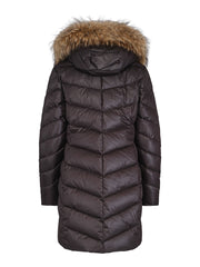 Black Feminin Classic Down Jacket - Stilshoppen