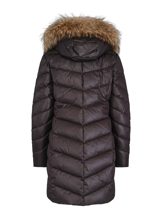 Black Feminin Classic Down Jacket - Stilshoppen