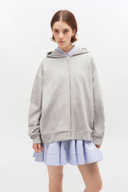 Gå Isoli Teddy Oversized Zip Hoodie - Stilshoppen
