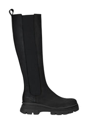 Sort Slim High Boots - Stilshoppen