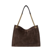 Brun Suede Large Bradly Tote - Stilshoppen