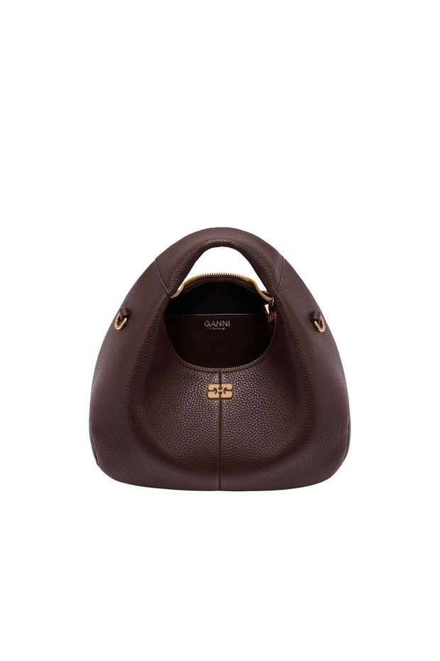 Brun Hobo Mini Grained - Stilshoppen