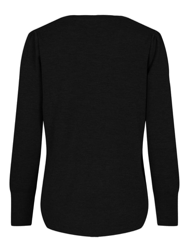Sort Mela Sweater - Stilshoppen