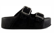 Black Two Buckles Maxi Stichings - Stilshoppen