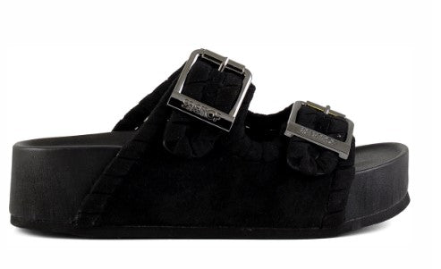 Black Two Buckles Maxi Stichings - Stilshoppen
