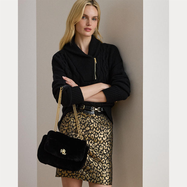 Black Medium Sophee Shoulder Bag