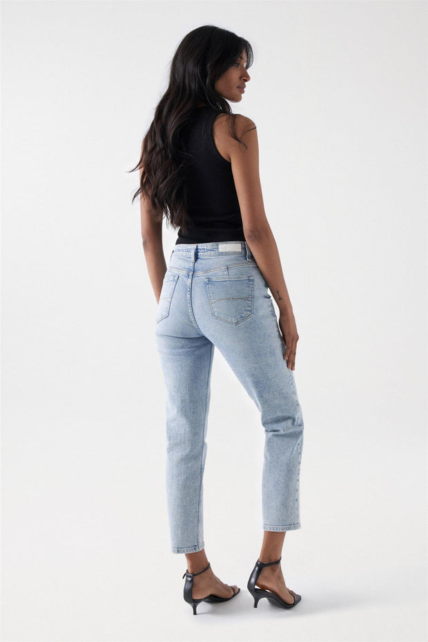 Lyseblå True Cropped Slim ME